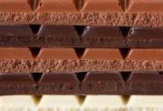 Sweet chocolate bars close-up.
