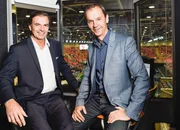 Die Kommentatoren Heinz Günthardt und Stefan Bürer:(Copyright SRF/Freshfocus/Valeriano Di Domenico)
