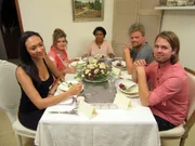 V.l.: Gwen, Manuela, Gastgeberin Luciene, Thomas und Till