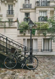 Cobblestone street.