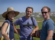 Jared Robinson Criscuolo, Annette Bruns, Oliver Spies im Borderfields National Park / Mex. Grenze