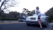 Cindy Meston with car