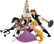 L-R: Cassandra, Maximus, Pascal, Rapunzel, Eugene