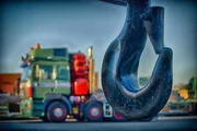 a hook, truck