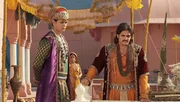 Jalal/Jalaluddin Mohammad Akbar/Akbar (Rajat Tokas), Mirza Muhammad Hakim (Pranav Misshra, li)