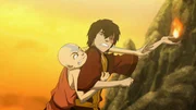 L-R: Aang, Zuko