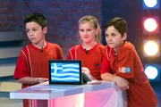 Die Kandidaten aus Athen/Griechenland warten gespannt auf die nächste Quizfrage.Â