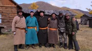 Jay Johnson poses for the camera with local guides in Mongolia.