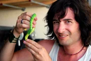 Picture Shows: Steve Ludwin from London, UK, is immune to snake venom