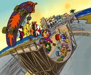 L-R: Otto Rocket, Reggie Rocket, Twister Rodriguez, Sam Dullard