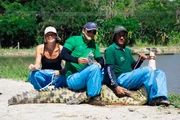 First from the left: Gaia Vince