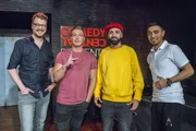 L-R: Maxi Gstettenbauer, Felix Lobrecht, Benaissa Lamroubal, Salim Samatou