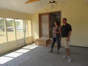 Michael and Kelly discuss what exactly can be done to their new outdoor screened-in porch, as seen on Lakefront Bargain Hunt: Renovation.