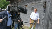 Markus Wasmeier bei den Dreharbeiten zum Film.