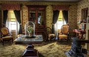 living room, victorian, historic, vintage, building, interior, old, retro