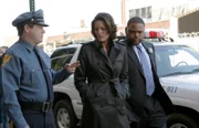 LAW & ORDER -- "Boy Gone Astray" Episode 2007 -- Pictured: (l-r) Craig Geraghty as State Trooper, Alana De La Garza as A.D.A. Connie Rubirosa, Anthony Anderson as Det. Kevin Bernard -- NBC Photo: Will Hart