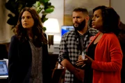 SCANDAL - "Survival of the Fittest" - The election results for the presidential race between Mellie Grant and Francisco Vargas are announced, and the shocking results lead to an explosive outcome, on the highly anticipated season premiere of "Scandal, " airing on THURSDAY, JANUARY 19 (9:00-10:00 p.m. EST), on the ABC Television Network. (ABC/Tony Rivetti) KATIE LOWES, GUILLERMO DIAZ, KERRY WASHINGTON