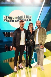 (v.l.n.r.) Daniel Aminati; Rebecca Mir; Elmar Paulke