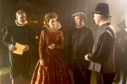 Erzfeinde: Königin Elisabeth I. mit ihren Beratern im Gespräch mit dem Gesandten Spaniens.