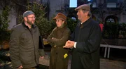 Elsbeth und Jürgen mit Micha Richter vor dem Krippenspiel