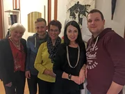 V.l.: Gabriele, Gastgeber Kurt, Monika, Lidia und David