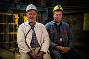Hans und Anderl Neumayer im Bergwerk Berchtesgaden.