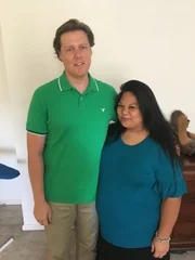Larry and Jennifer get ready to meet the Ladies of the Cul De Sac.