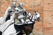 Ritter beim Angriff