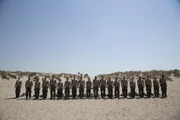 Anwärter am Strand