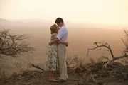 Claire Foy as Diana Cavendish and Andrew Garfield as Robin Cavendish.