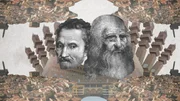 Michelangelo und Leonardo - zwei Genies, die von der Stadt Florenz in einen Kunst-Wettkampf geschickt wurden