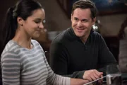 Amy Santiago (Melissa Fumero), Teddy (Kyle Bornheimer)