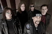 16. September 2014: Handsome Dick Manitoba mit seiner Band The Dictators in Tribeca, einem Stadtteil von Manhattan, New York