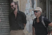 Joe and Ran explore in the market in Aswan.