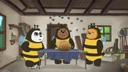 L-R: Panda Bear, Grizzly Bear, Ice Bear