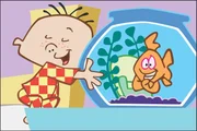 Stanley und der Goldfisch Dennis sind die besten Freunde.