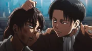 Eren (l.); Levi (r.)