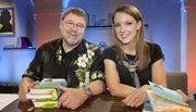 Moderator Jürgen von der Lippe mit Gast Carolin Kebekus.