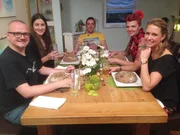 V.l.: Willem, Panagiota, Gastgeber Max, Stefanie, Nathalie
