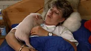frau mit schwein