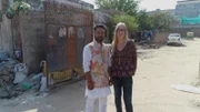 Jenny and Sumit's hero shot in the streets of New Delhi, India.