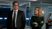 (v.l.n.r.) Dr. Jason Bull (Michael Weatherly); Marissa Morgan (Geneva Carr)