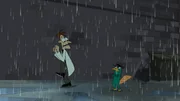 PHINEAS AND FERB - "Meapless in Seattle" - Meap returns to save Phineas and Ferb from his nemesis Mitch, whose real mission is to take control of all of alien-kind, putting Meap's world in danger. The boys' 'cute-tracker' leads the gang to Seattle and an adventure to save the universe. Meanwhile, Dr. Doofenshmirtz decides to revisit his former nemesis, Peter the Panda, but when Agent P shows up, Dr. Doofenshmirtz finds that he has some explaining to do, in a new episode of "Phineas and Ferb," FRIDAY, APRIL 6 (9:00-9:30 p.m., ET/PT) on Disney Channel. (DISNEY XD)
DR. DOOFENSHMIRTZ, PERRY THE PLATYPUS