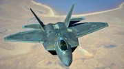 Bildunterschrift:
Bei Bedarf kann die F-22 Raptor mit doppelter Schallgeschwindigkeit fliegen.