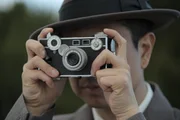 Takeo Yoshikawa taking photos of Pearl Harbor.