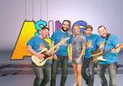 Singa und die Studiogäste von der Band Pelemele