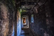 Picture Shows: Caernarfon Castle - details of a passage