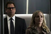 Dr. Jason Bull (Michael Weatherly, l.); Marissa Morgan (Geneva Carr, r.)