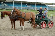 Judith Rakers mit Trainerin und Pferdewirtin Ina Roters.
Weitere Fotos erhalten Sie auf Anfrage.