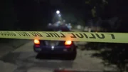 Police at the crime scene